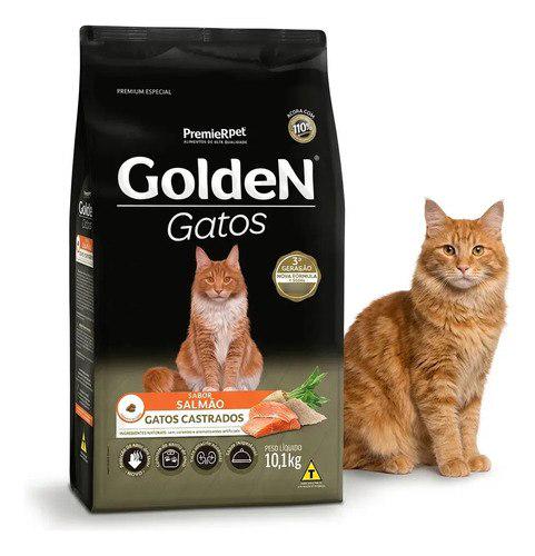 🐾 Ração Golden Gatos Castrados Salmão 10kg Alta Aceitação