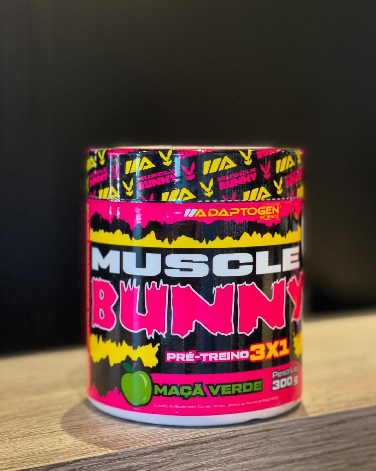 🚚 Pré Treino Muscle Bunny C/300g - Adaptogen