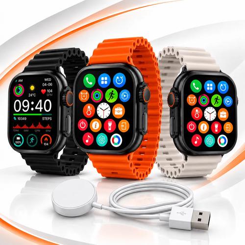🚚 Relógio Smartwatch Ultra Sport Amoled Gps Nfc Titânio 49mm