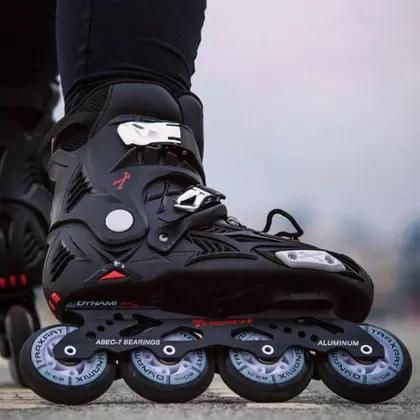 🚚 Patins Freestyle Traxart Dynamix Slalon Urban Preto Inline