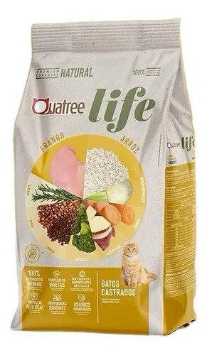 🐾 Ração Quatree Life Gatos Ad Castrados 10,1kg Sem Transgênicos