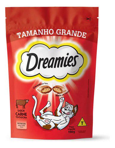 🐾 Petisco Dreamies para Gatos Adultos Sabor Carne Tentadora 150g
