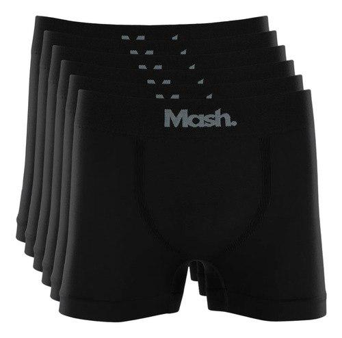 🐾 Kit 6 Cuecas Boxer Mash Poliamida Toque Gelado Sem Costura