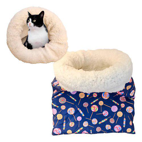 🐾 Cama Toca Para Gatos Saco De Dormir Caminha Confortável