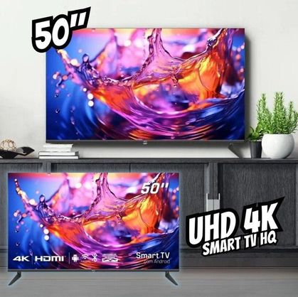 ➡️ Smart TV HQ QLED 50" 4K Wi-Fi Bluetooth Dolby Audio