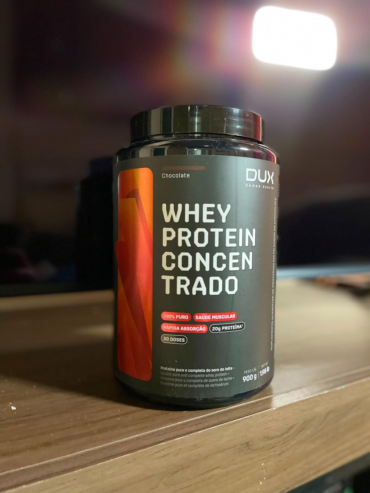 🚚 Whey Protein Concentrado Pote (900g) Dux Nutrition