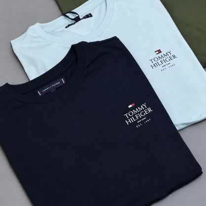➡️ Kit com 2 Camisetas Tommy Hilfiger Brand Love