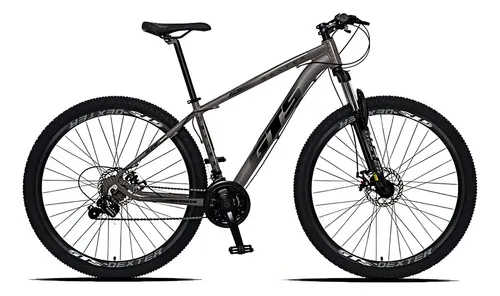 🚚 Bicicleta Aro 29 Gts Dexter 24 Marchas Freio A Disco Cor Grafite Com Preto Tamanho Do Quadro 21